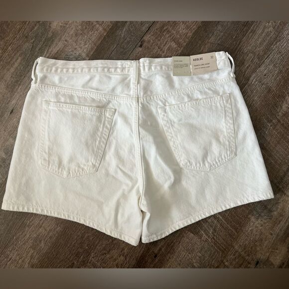 Agolde Parker Long Short Loose Fit Vintage Short Denim Jeans-Size 32 - Picture 2 of 8